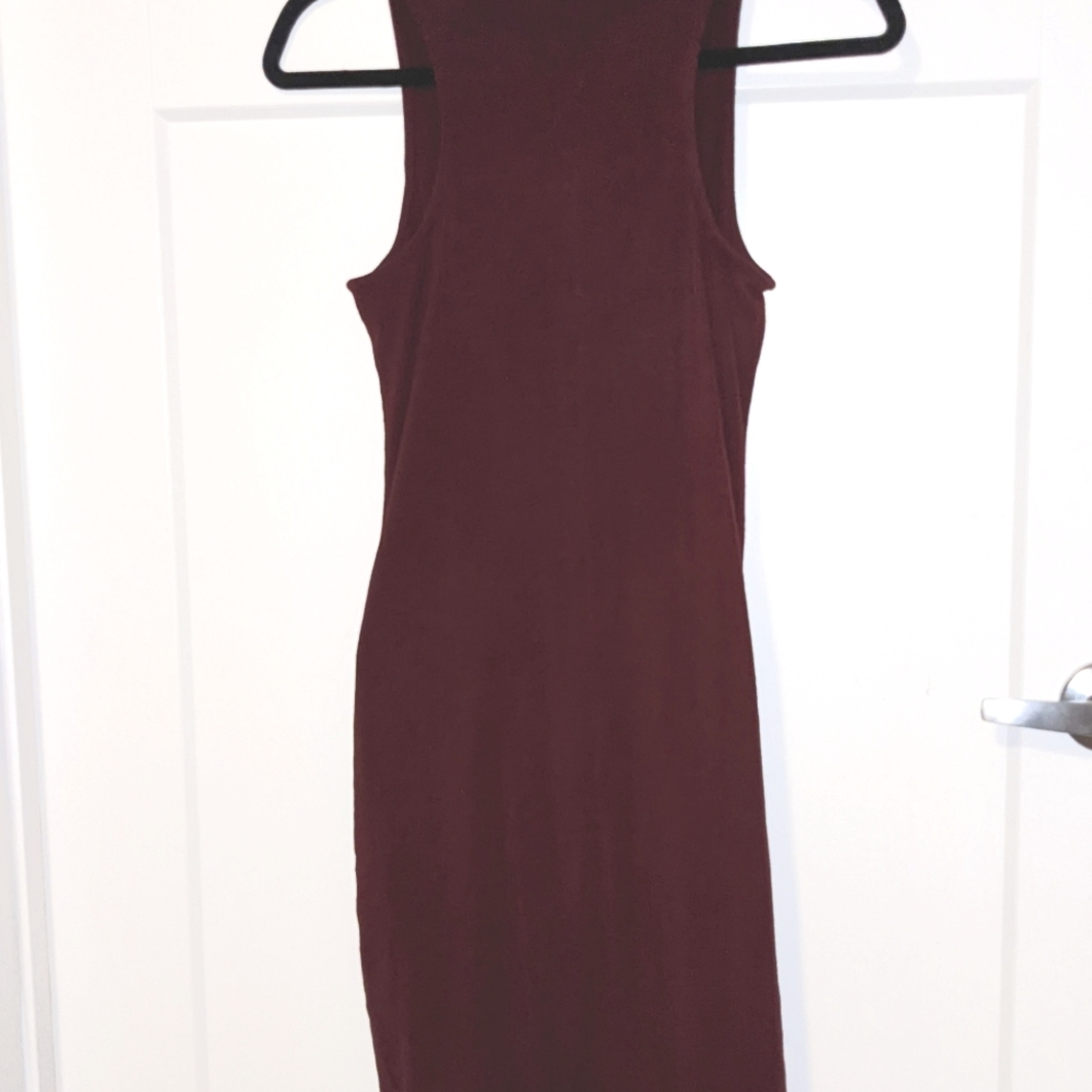 Burgundy Bodycon dress